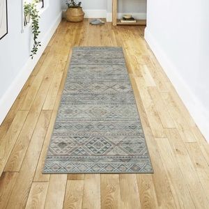 Wyatt & Ash Bruno Imagine Washable Printed Chenille Rugs - 2x6 - Beige Multi